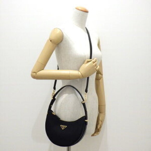 Prada 2way Shoulder Bag Black Leather - Picture 9 of 10